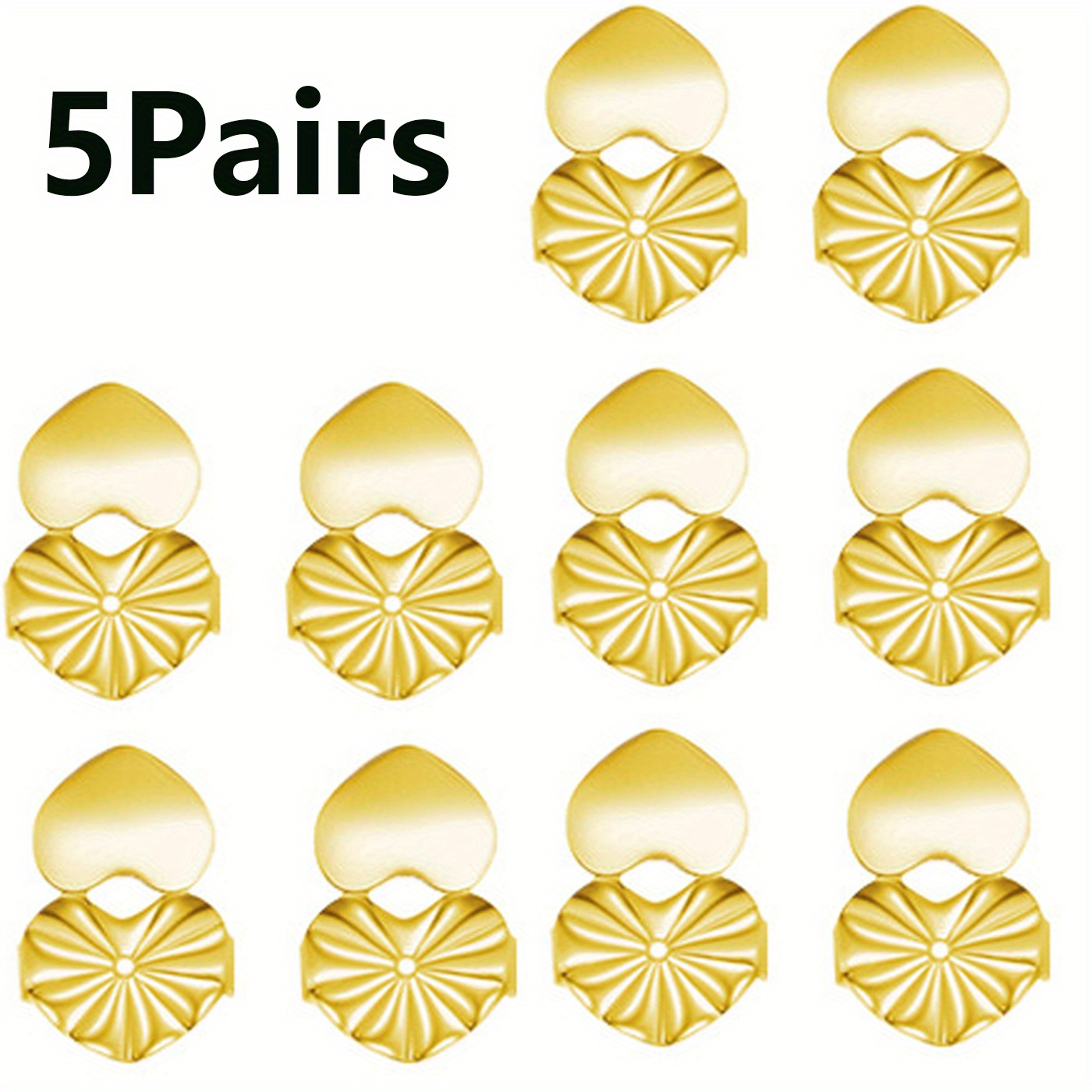 9 Pairs Earring Lifters Hypoallergenic Earring Backs for Droopy