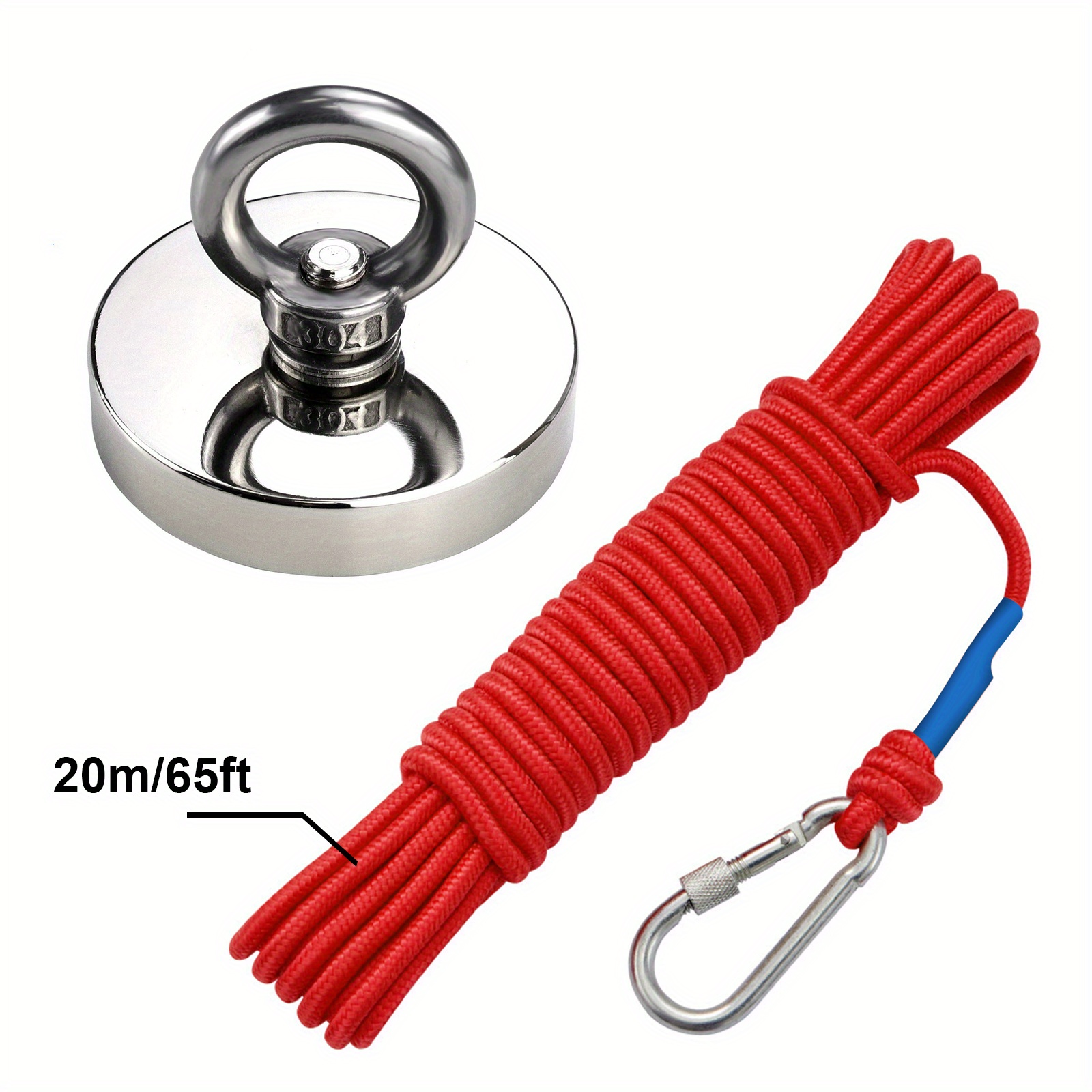 Fishing Magnet - 500 lbs Pull Force Strong Neodymium Round Hippo Fishing  Magnet For Magnetic Fishing