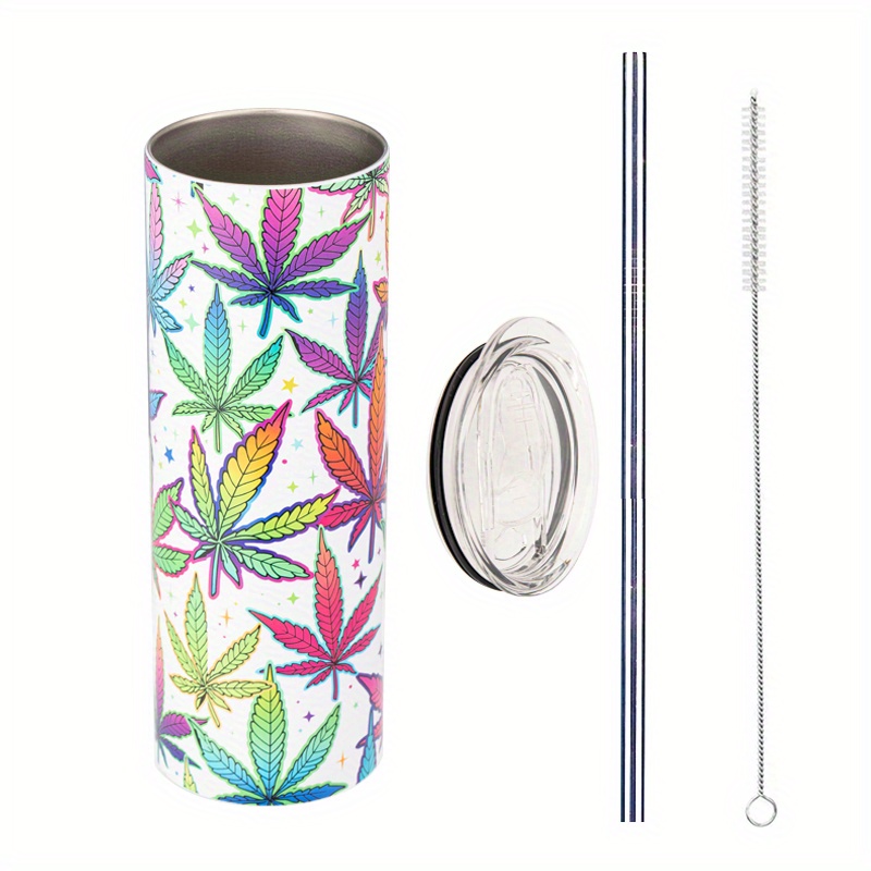 Personalized Tumbler With Leaf Design