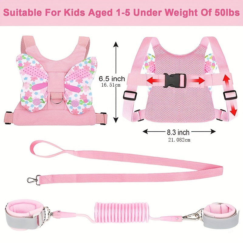 3 in 1 baby safety leash leash and anti lost wrist attachment child safety leash walking supply for boys girls details 3