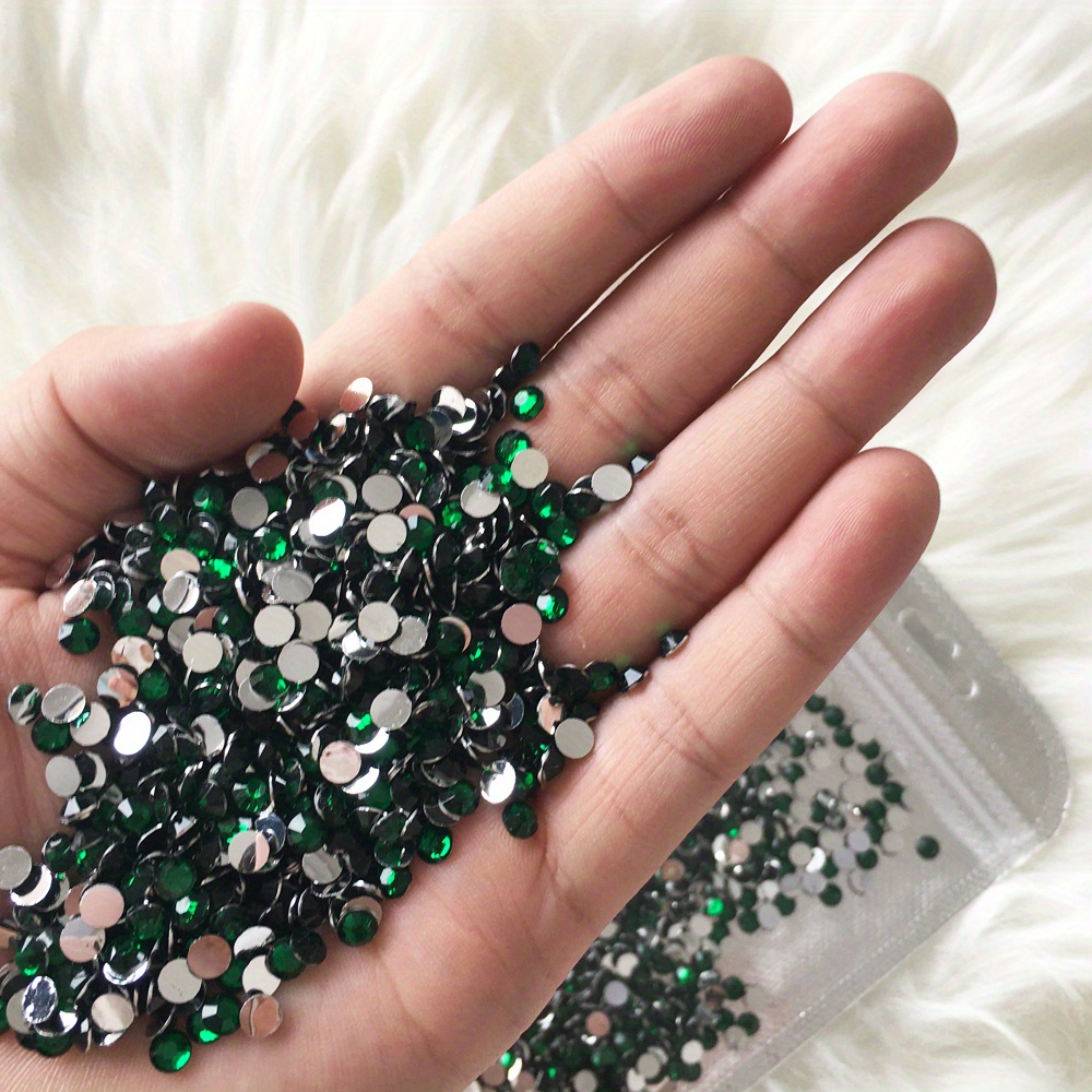 1500pcs 4/5mm Dark Green Emerald Sparkling Resin Loose Rhinestones For  Tumbler, Shoes, Clothing, Home Decor Accessories, For Jewelry Making,  Wedding D