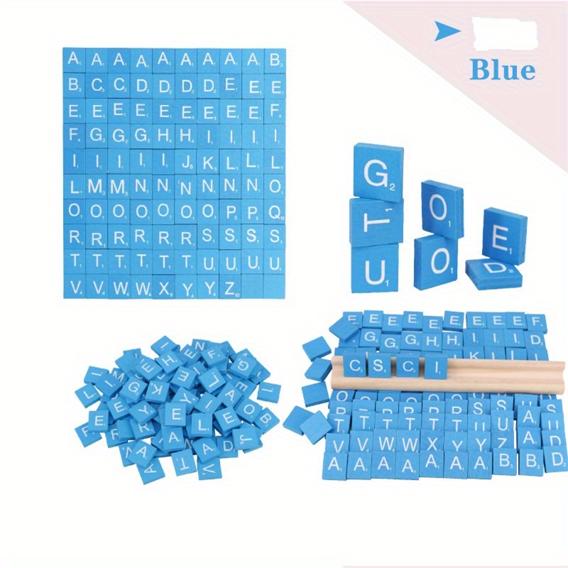 Wood Letter Tiles Scrabble Letters For Crafts Diy Wood Gift - Temu