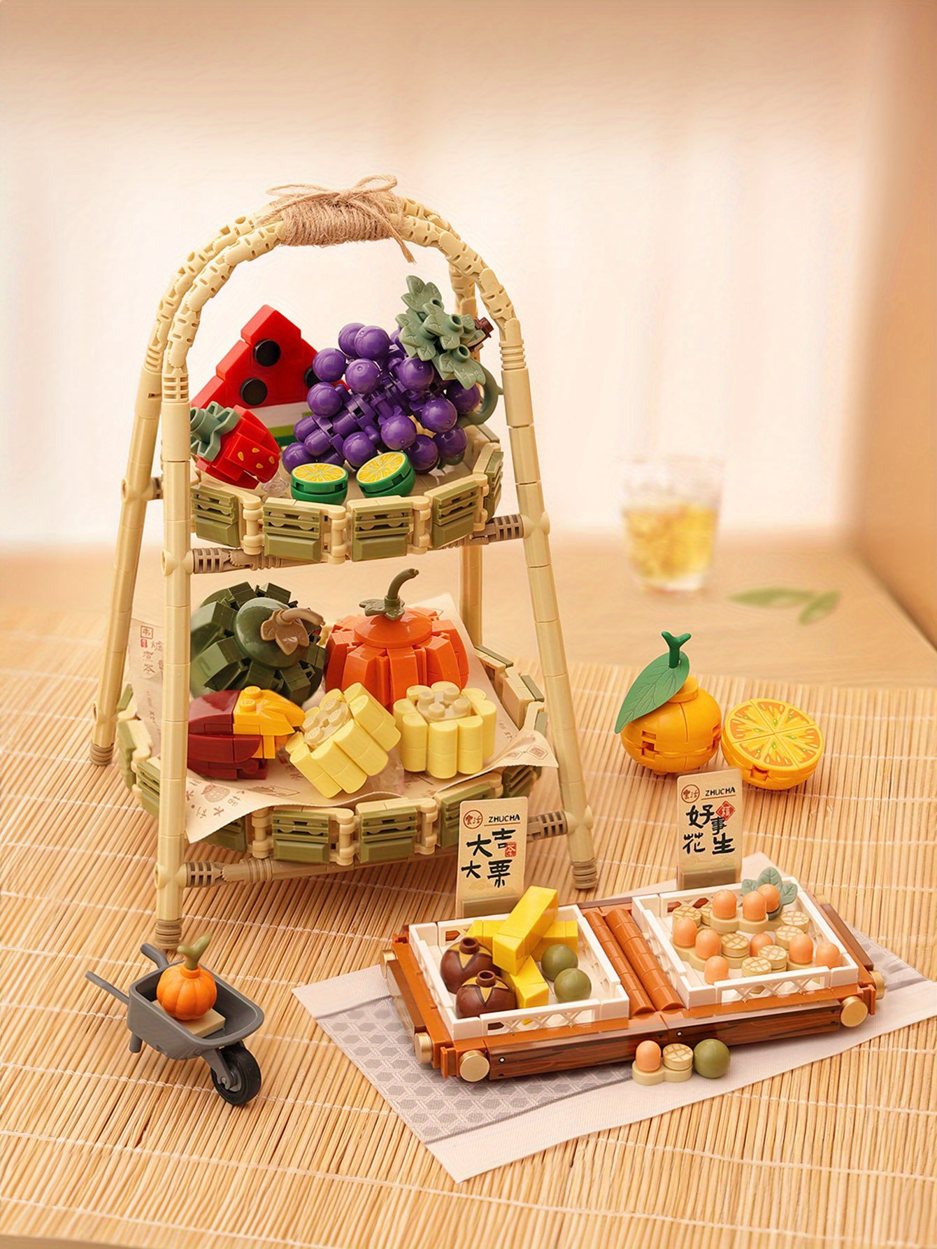 Chinese Traditional Culture Fruit And Vegetable Basket Mini - Temu