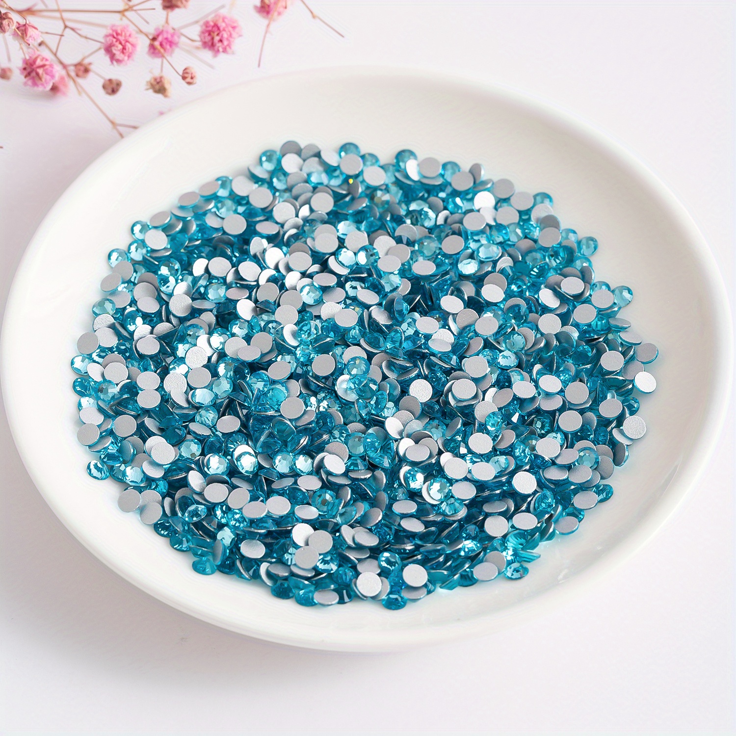 Deep Blue Color Rhinestones (1.5mm ) For Diy Craft Jewelry - Temu