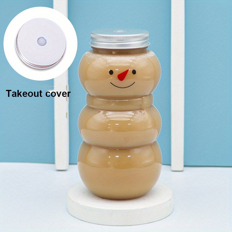 SWOOMEY 10 Sets juice bottles creative water bottle filling empty juice  bottle drinking bottle cold drink candy jar Christmas juice bottle  gingerbread