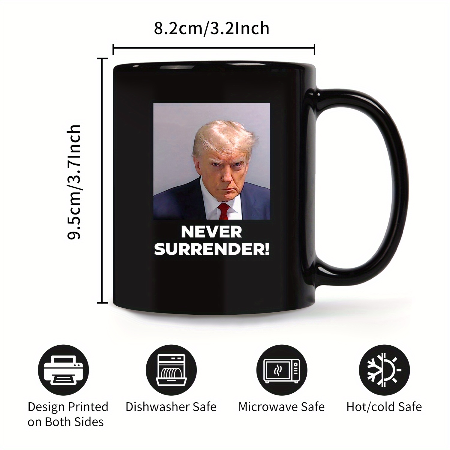 Trump Mug Shot Mug Funny Donald Trump Police Mugshot Photo - Temu