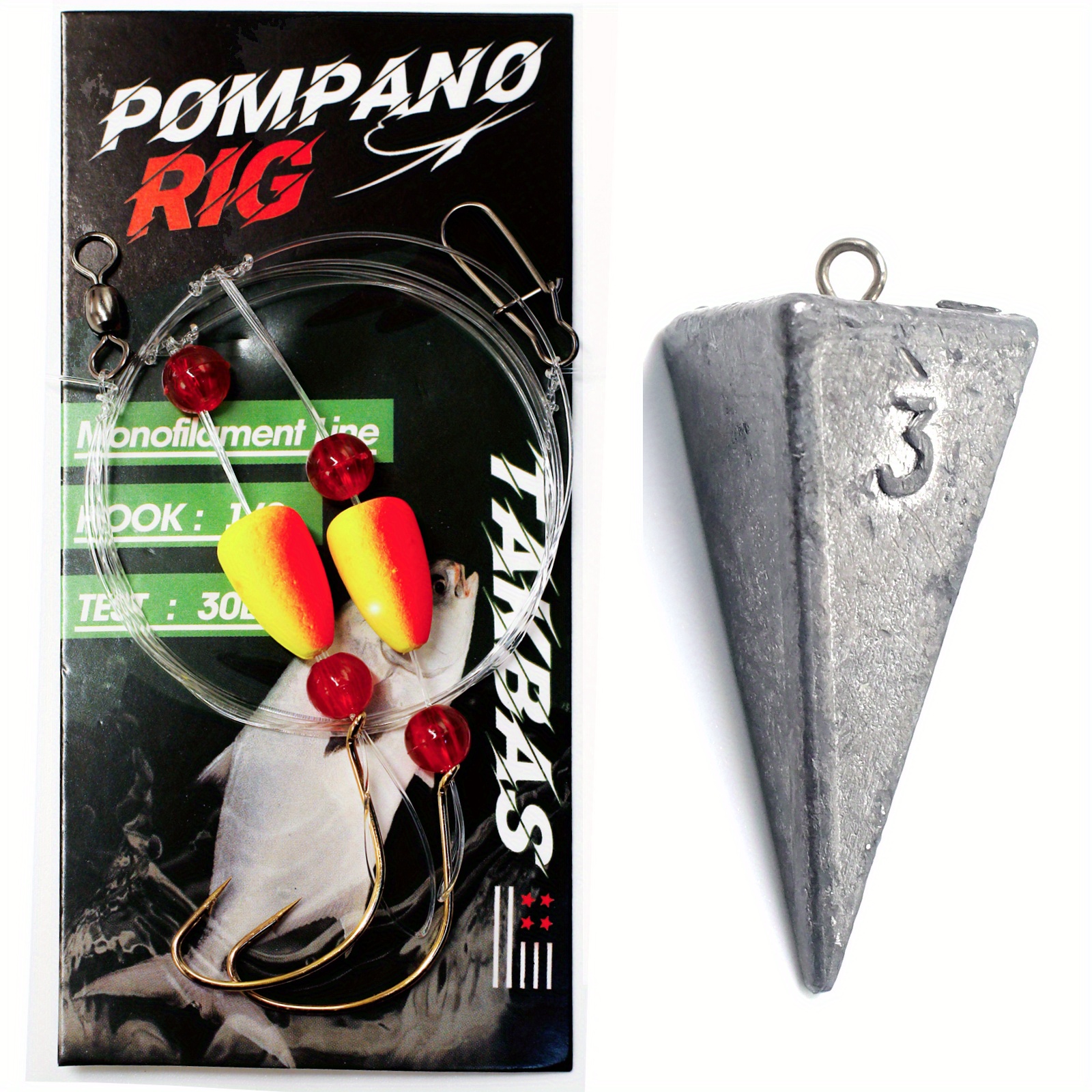 Pompano Double Drops Fishing Rigs Pull Fishing Floats Rig - Temu Canada