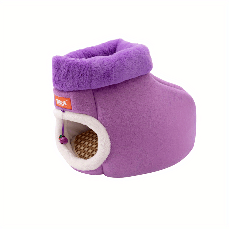Fiorky Haustier-Höhlenbett, Geschlossen & Kuschelig – Rutschfeste Hundehütte Für Kleine/mittlere Tiere