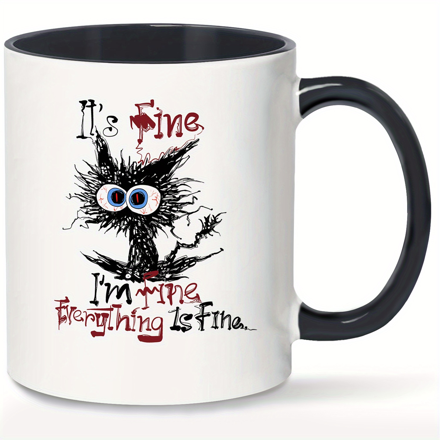 It's Fine Funny Puppy Coffee Mug Coffee Cup Funny Gifts For - Temu