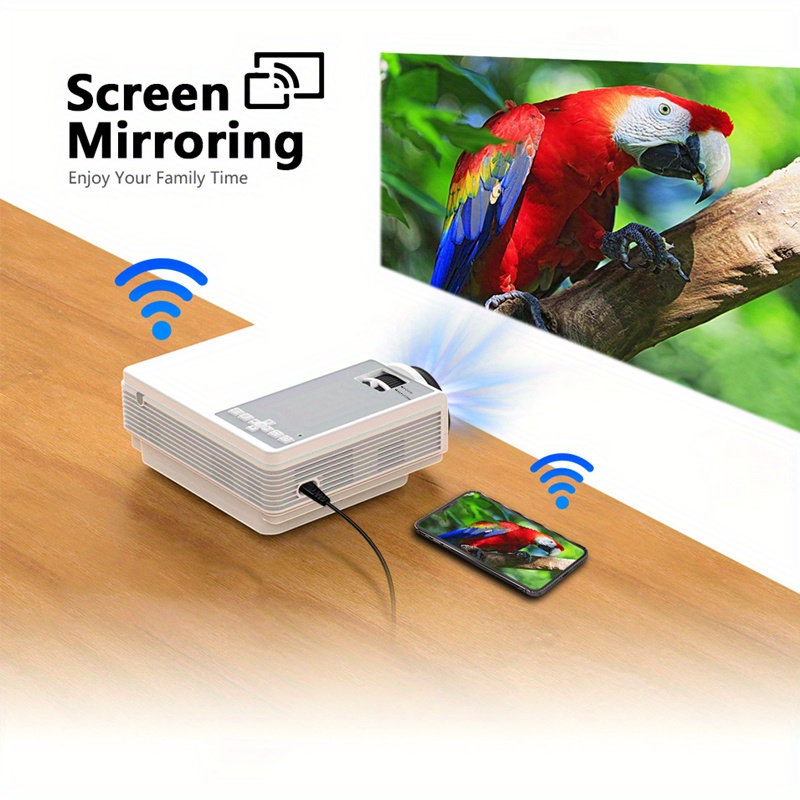 4k Proyector Wifi Proyector Mini Portátil Nativo 1080p - Temu Mexico