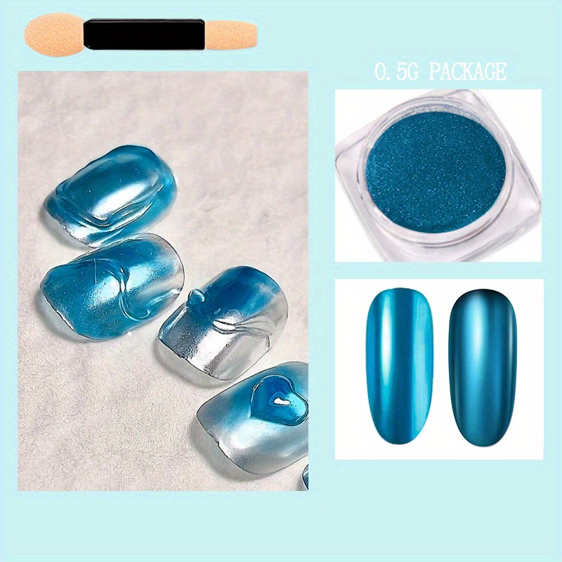 28 Colors Pearl Chrome Nail Powder mirror Magic Pearlescent - Temu