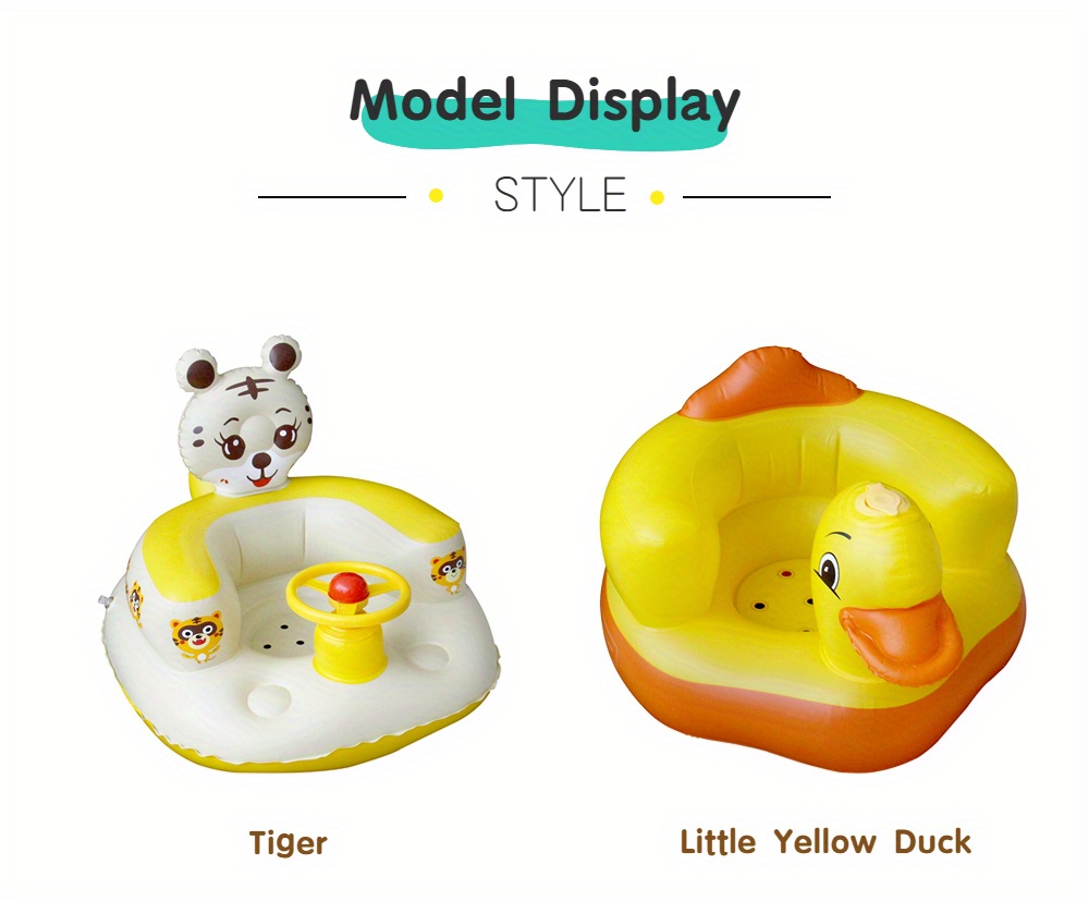 children inflatable seat animal   seat increases childrens curiosity and   thanksgiving children dining chair toddler tiger chair for sitting up duck children chair kid shower chair floor seater christmas gift details 2