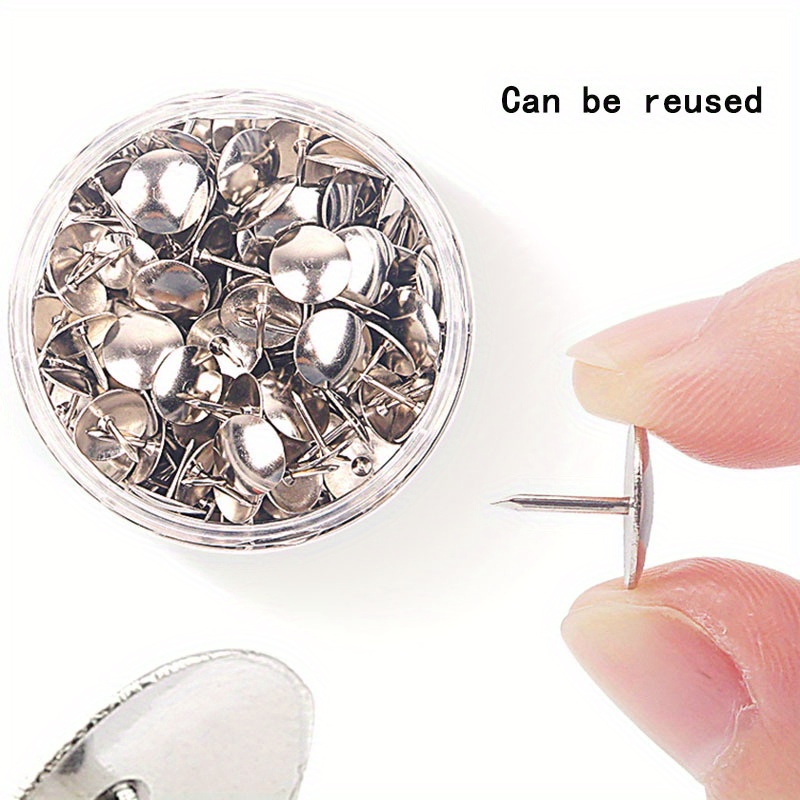 Push Pins Flat Push Pins Silvery Push Pins Press Pins Fixed Temu