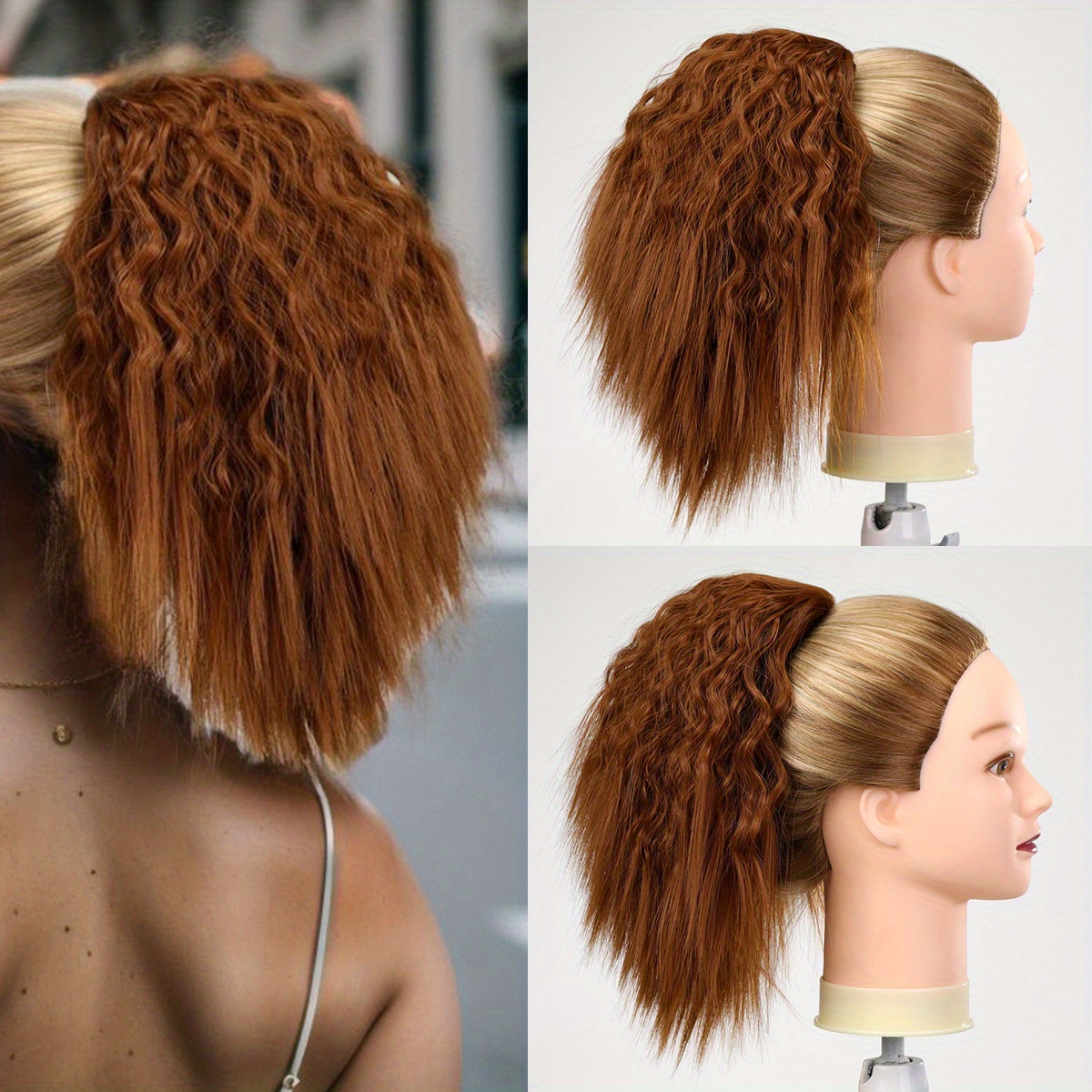 Short Kinky Curly Ponytail Extensions