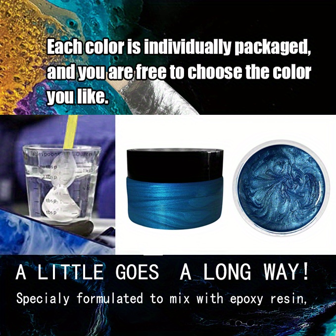 Ultra Luxe' Epoxy Pigment Paste-brilliant BLUE, Resin Craft, Resin Wave  Art, Blue Mica, Epoxy Paste, Resin Pigments, Geode Art, Resin Paste 