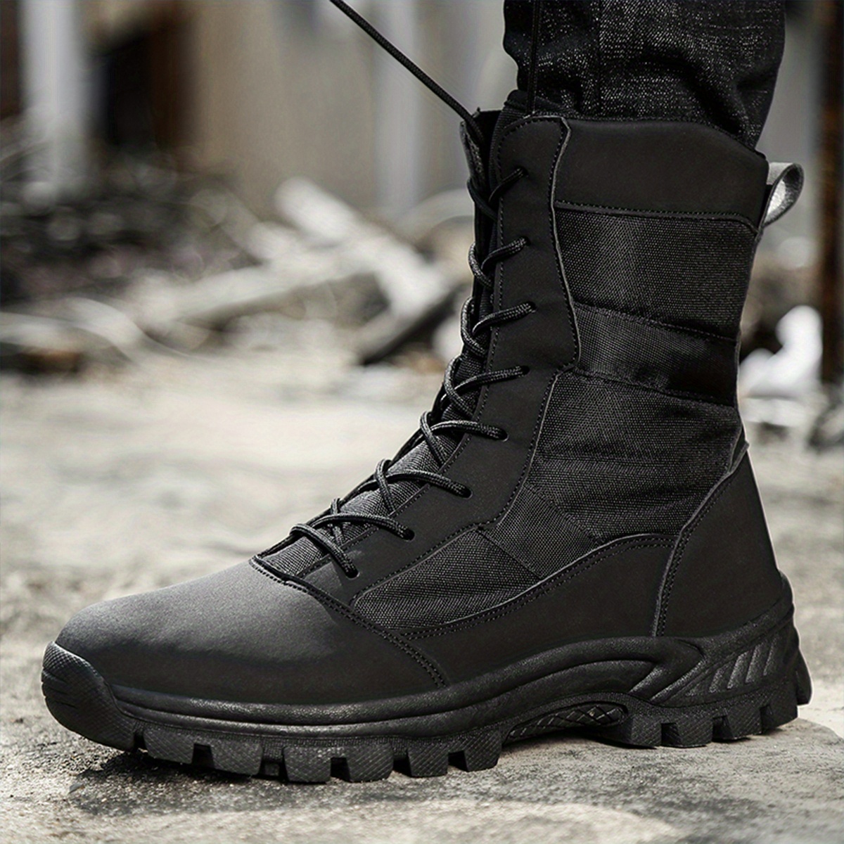 Casual on sale military boots