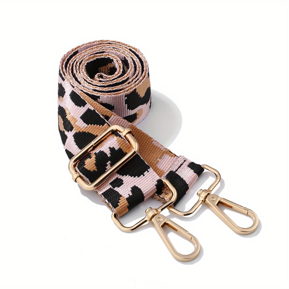Multi Pochette Accessories Replacement Strap Adjustable Crossbody Wide  Cavas Strap for Shoulder Bags Multi Purpose Strap (Pink)