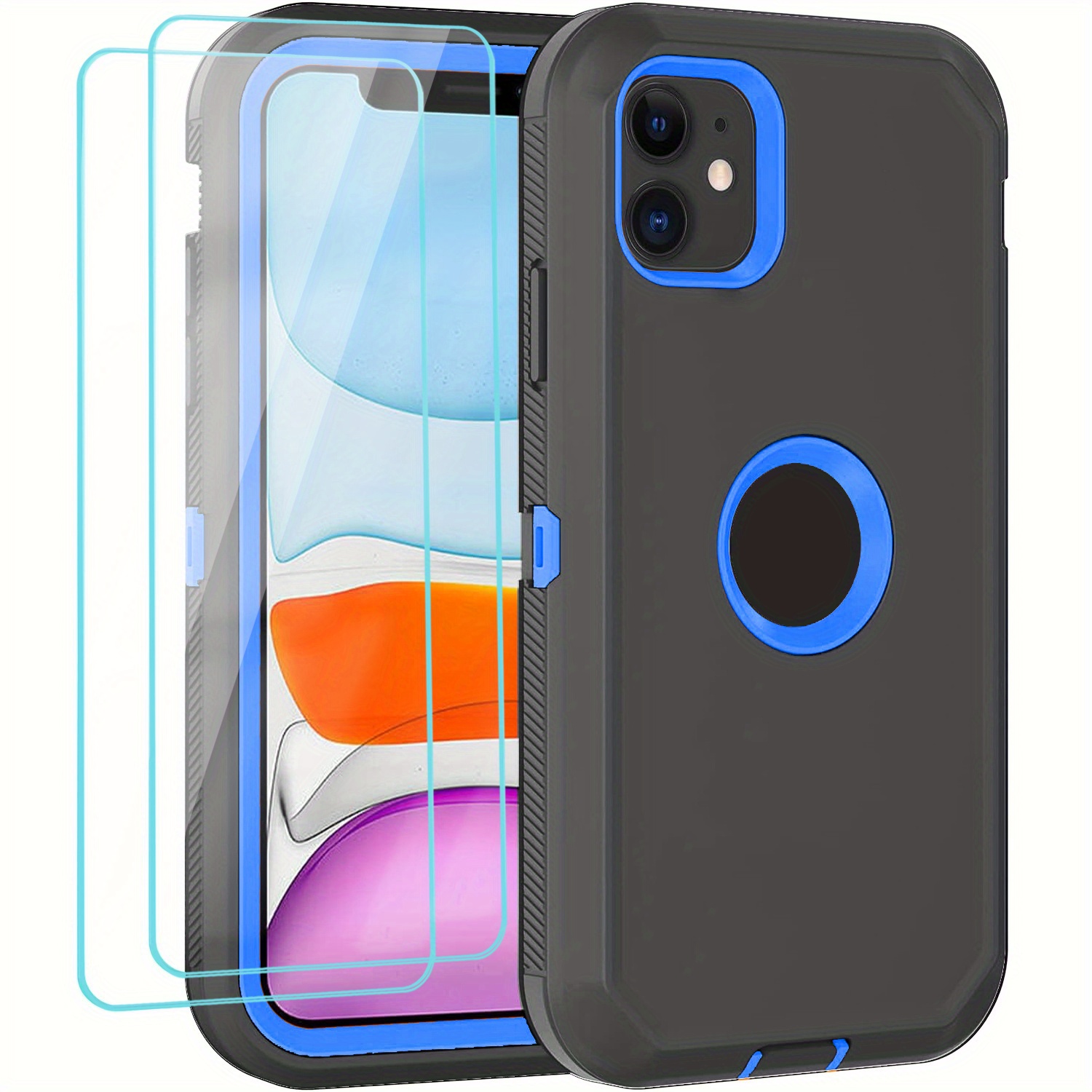 iPhone 11 Pro Max Case, Full-Body Heavy Duty Protection Case with Built-in  Screen Bumper Protector, Rugged Shockproof Cover for iPhone 11 Pro Max