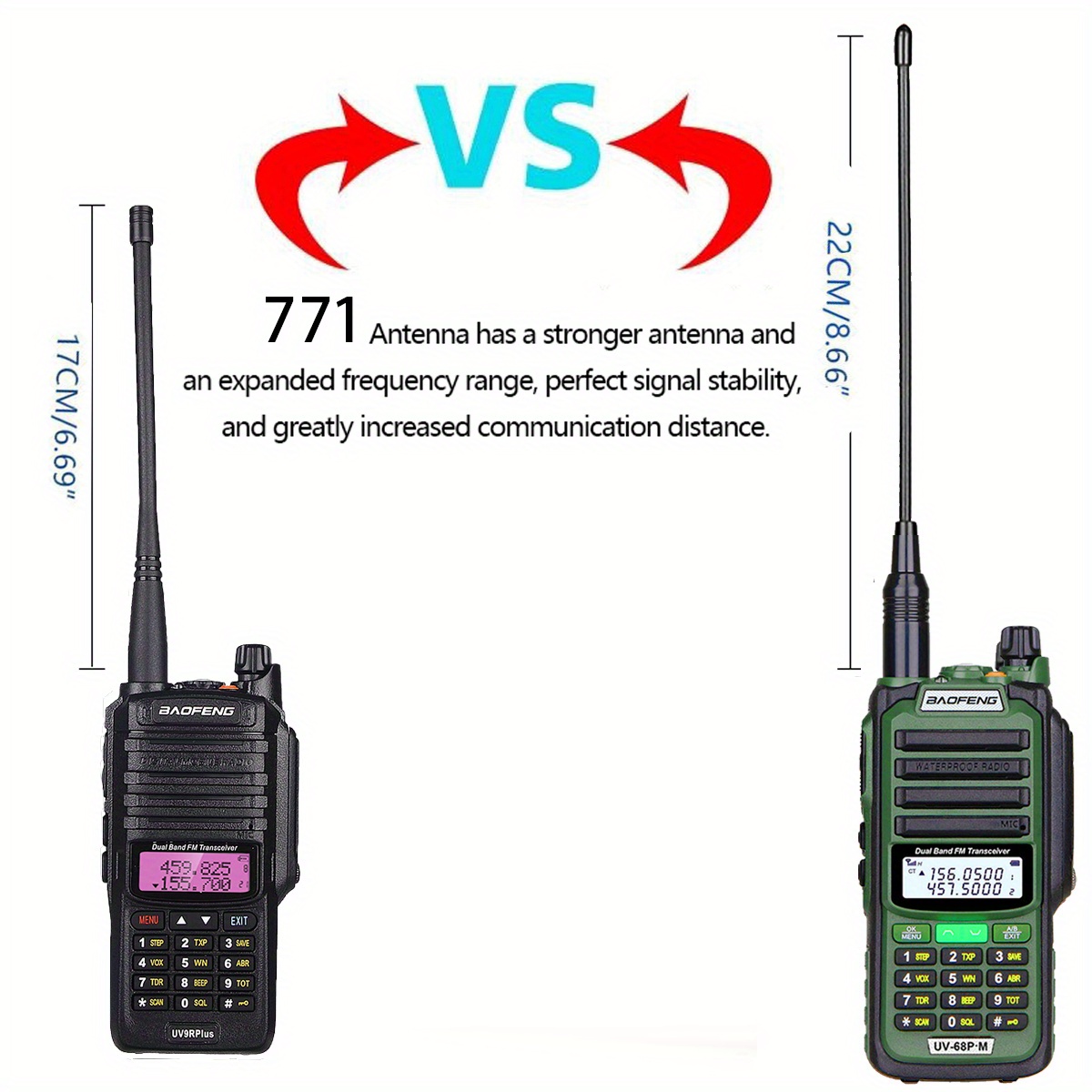 Baofeng UV9R-ERA Two Way Radio VHF UHF Portable Waterproof Walkie Talkie -  Two Way Radio