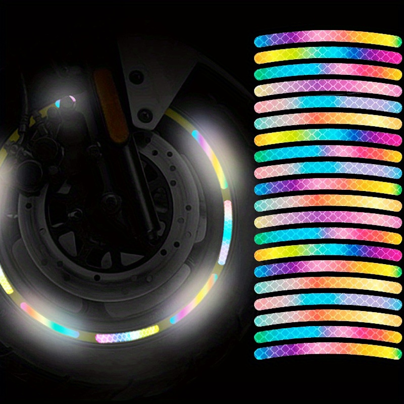 20 Stück Auto rad leuchtaufkleber Reflektierende Aufkleber - Temu