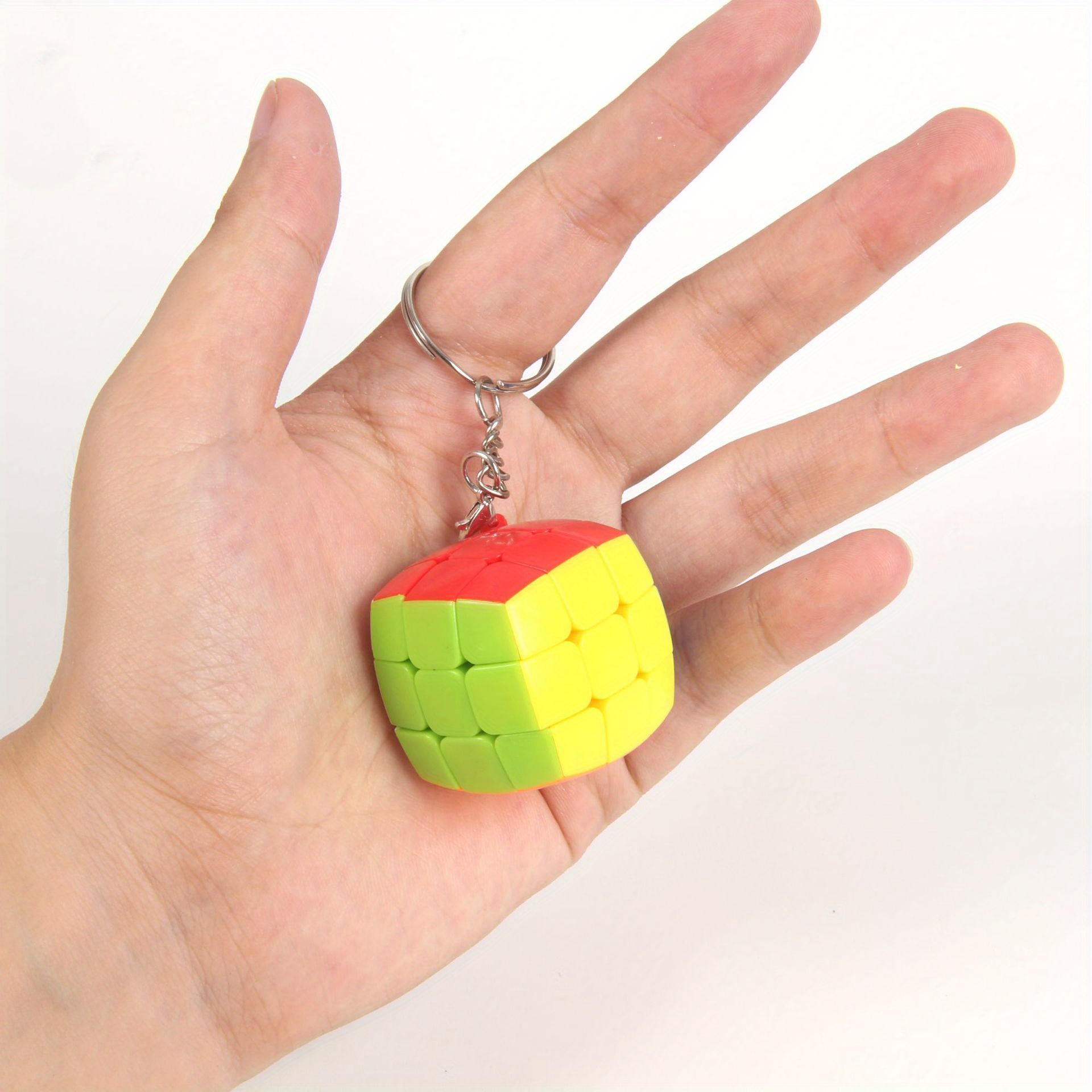 Dreifarbiger Mini-Zauberwürfel-Schlüsselanhänger, Einfarbiger,  Aufkleberfreier Mini-3,0-cm-Anhänger, Lernspielzeug - Temu Austria