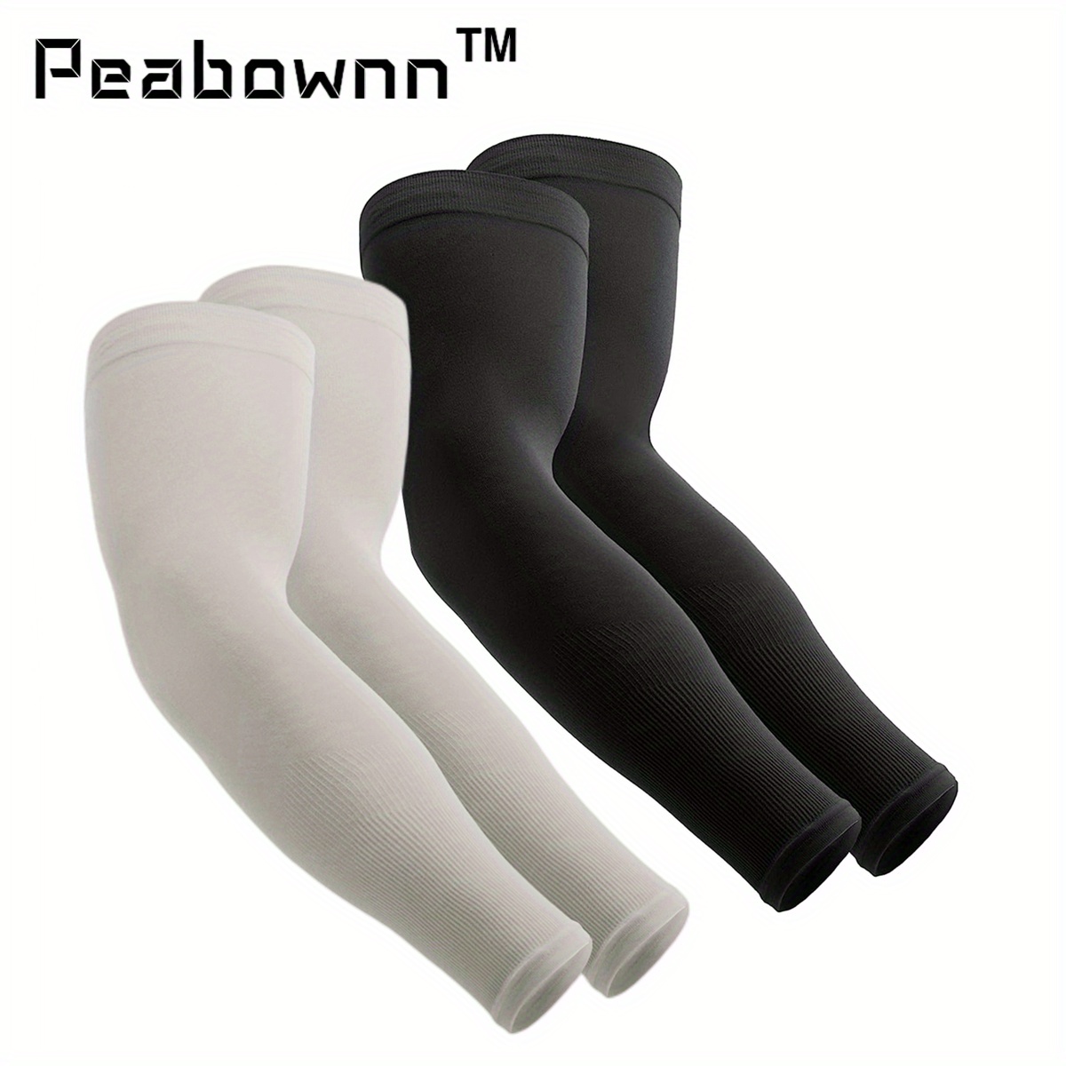 Peabownn Cooling Arm Sleeves UV Protection Compression Moisture Wicking