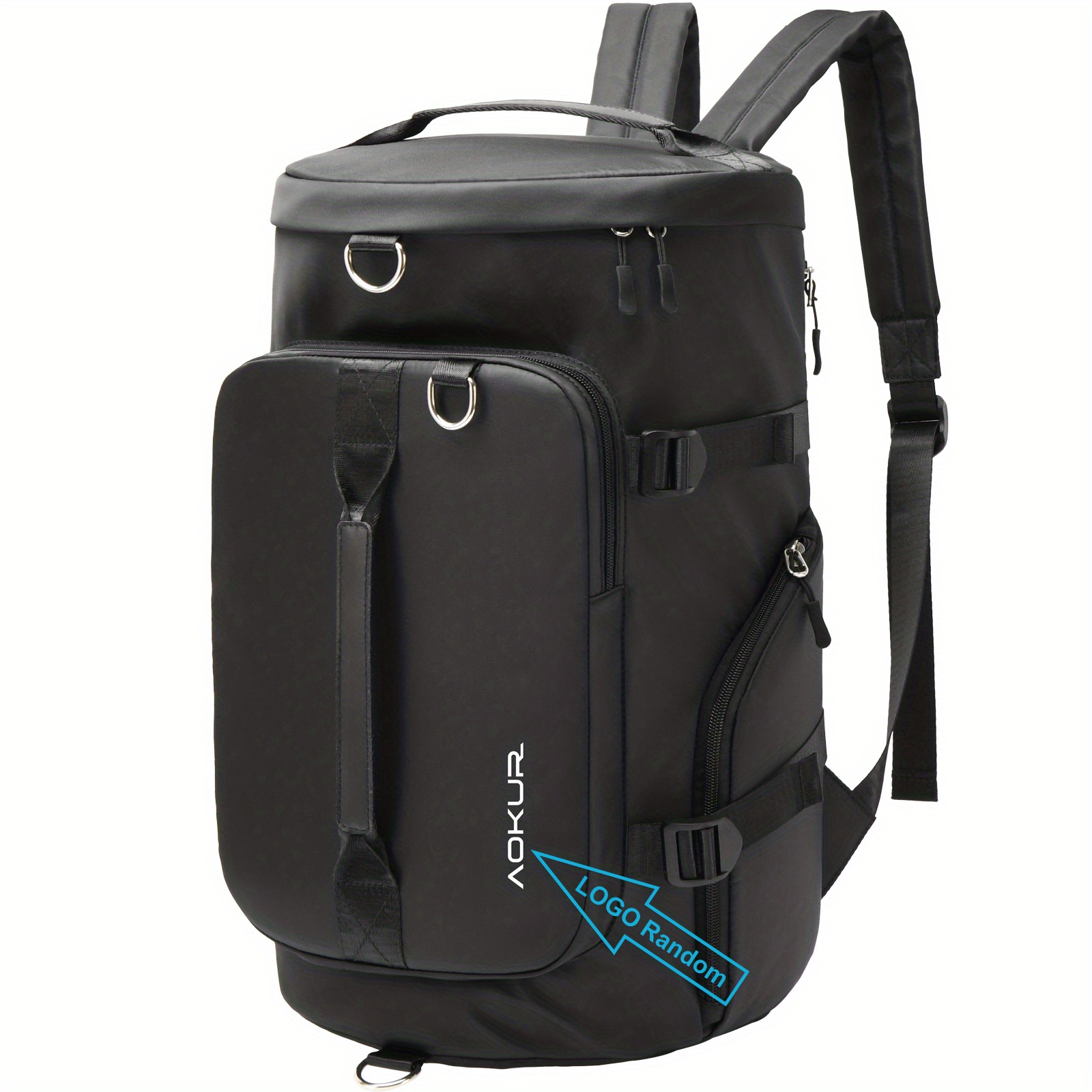 Haimont Mochila de lona para gimnasio, bolsa de lona para hombre, grandes  bolsas deportivas con correas de mochila para senderismo, viajes
