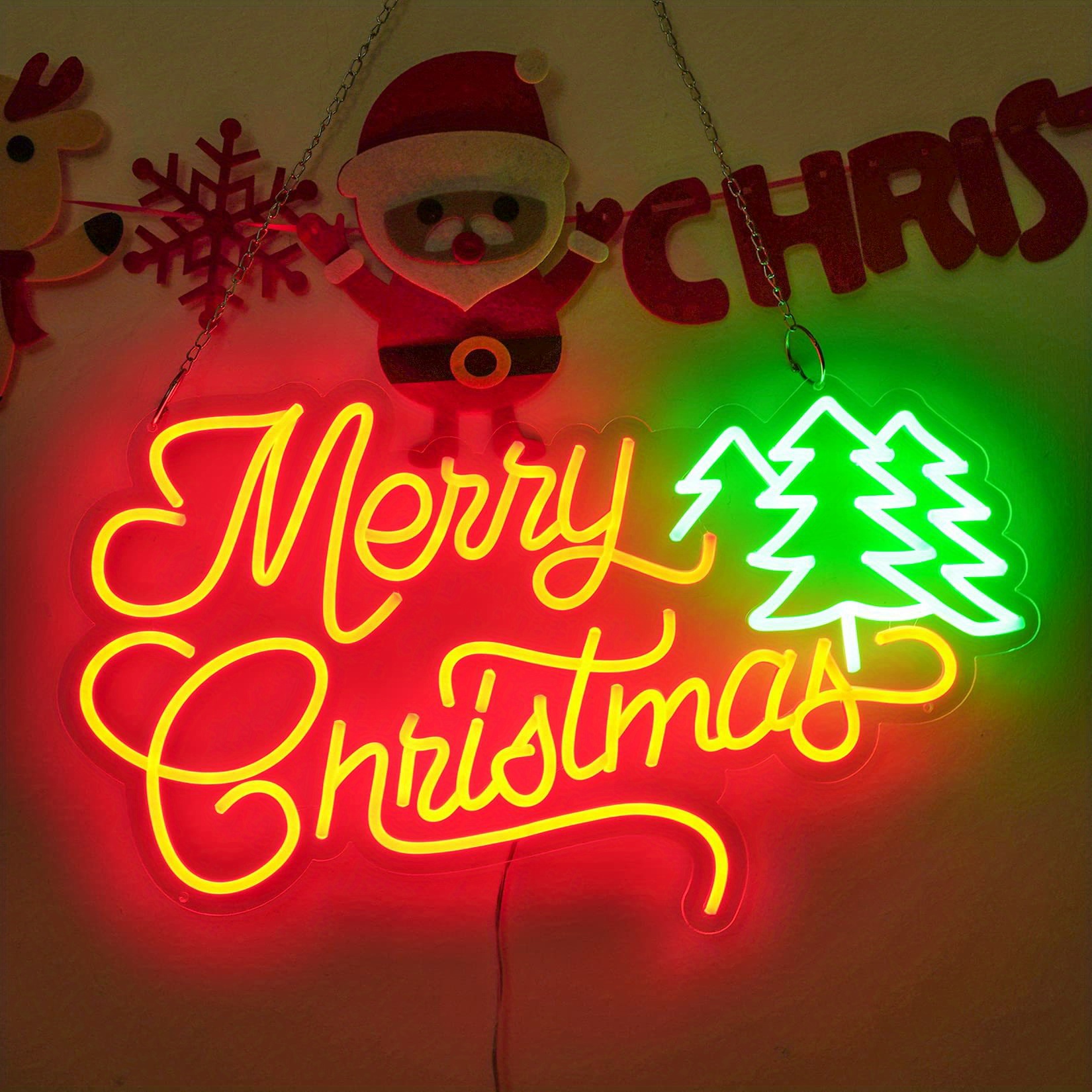 Merry Christmas Neon Lights Christmas Decoration Led - Temu