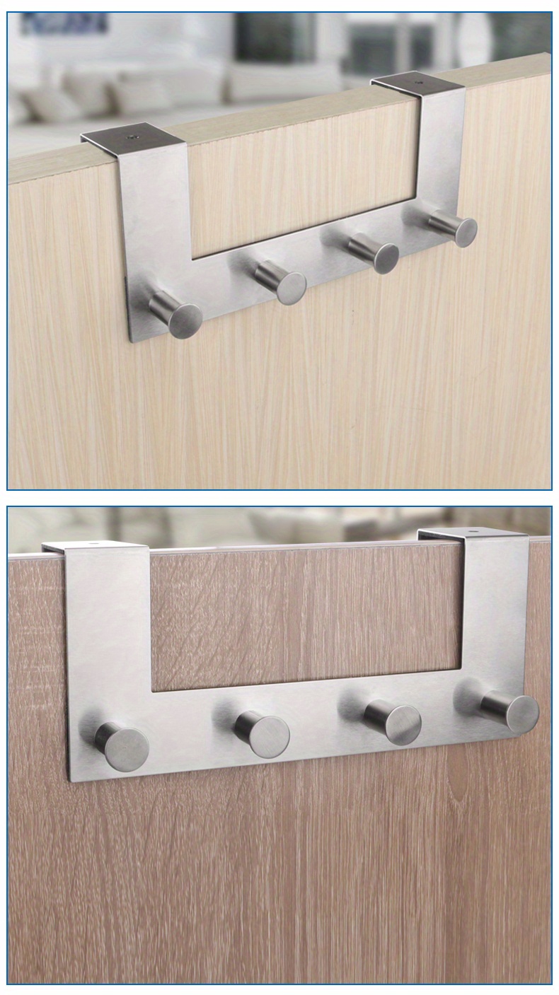 Glass Shower Door Robe Hook Bathroom 4 Metal Hooks - Temu New Zealand