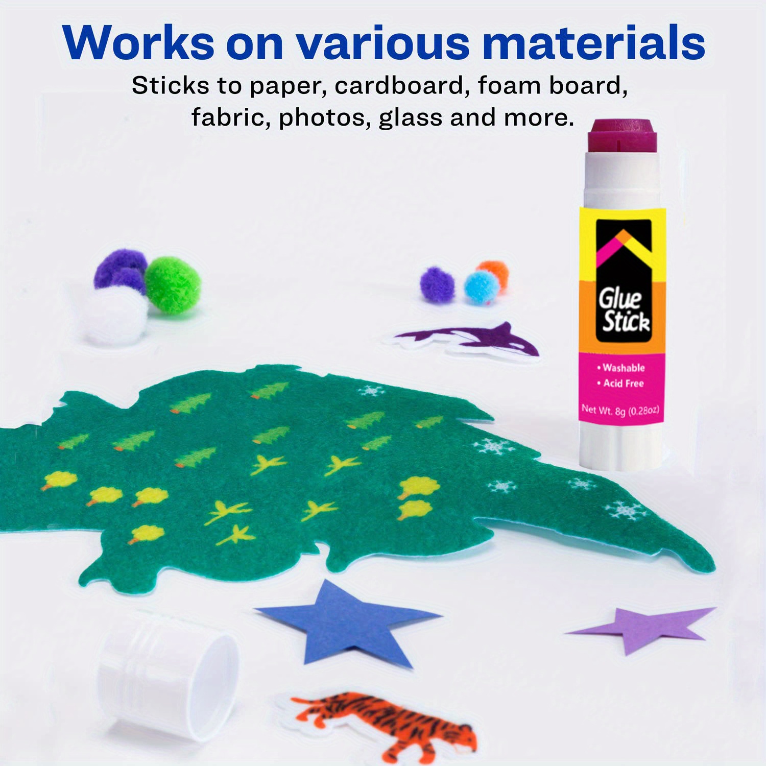 4pcs Elmer's Glue Stick Washable Classroom School Kids Adhesive Student