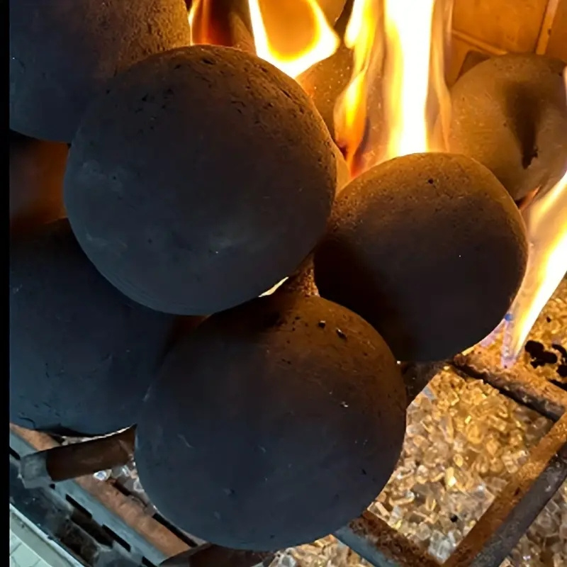 Ceramic Round Fire Stones Set Indoor - Temu United