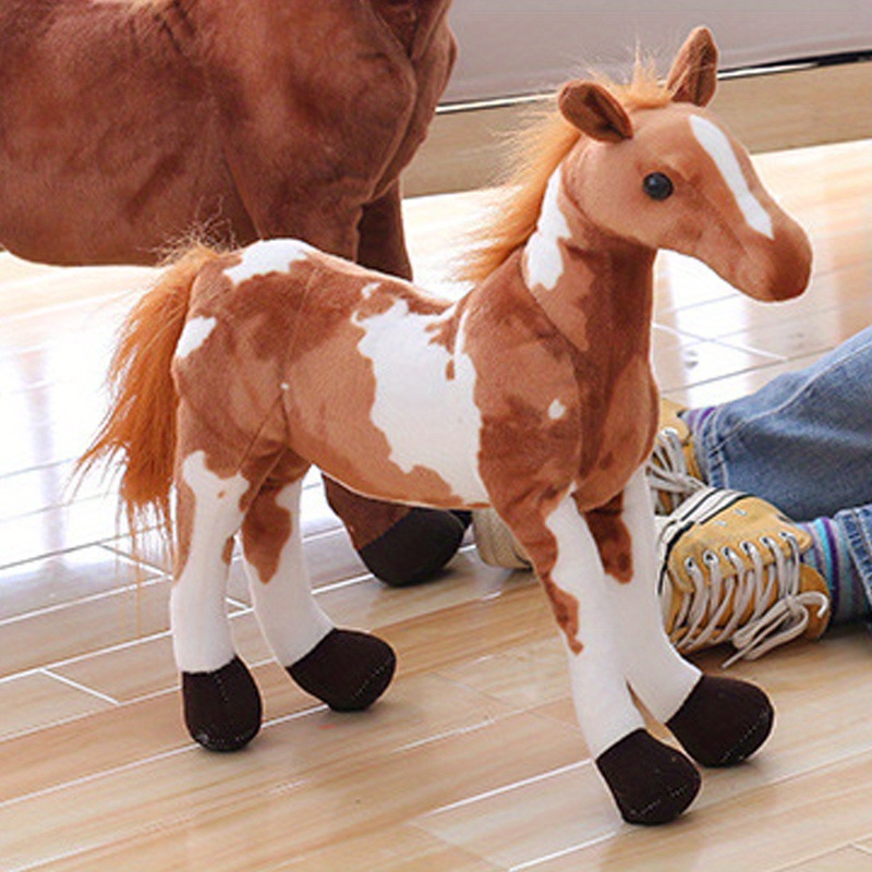 Ty-Peluche poney beurre aux grands yeux pour enfants, jouet animal mignon,  collection cheval doux, cadeau d'anniversaire pour garçon et fille, 15cm -  AliExpress