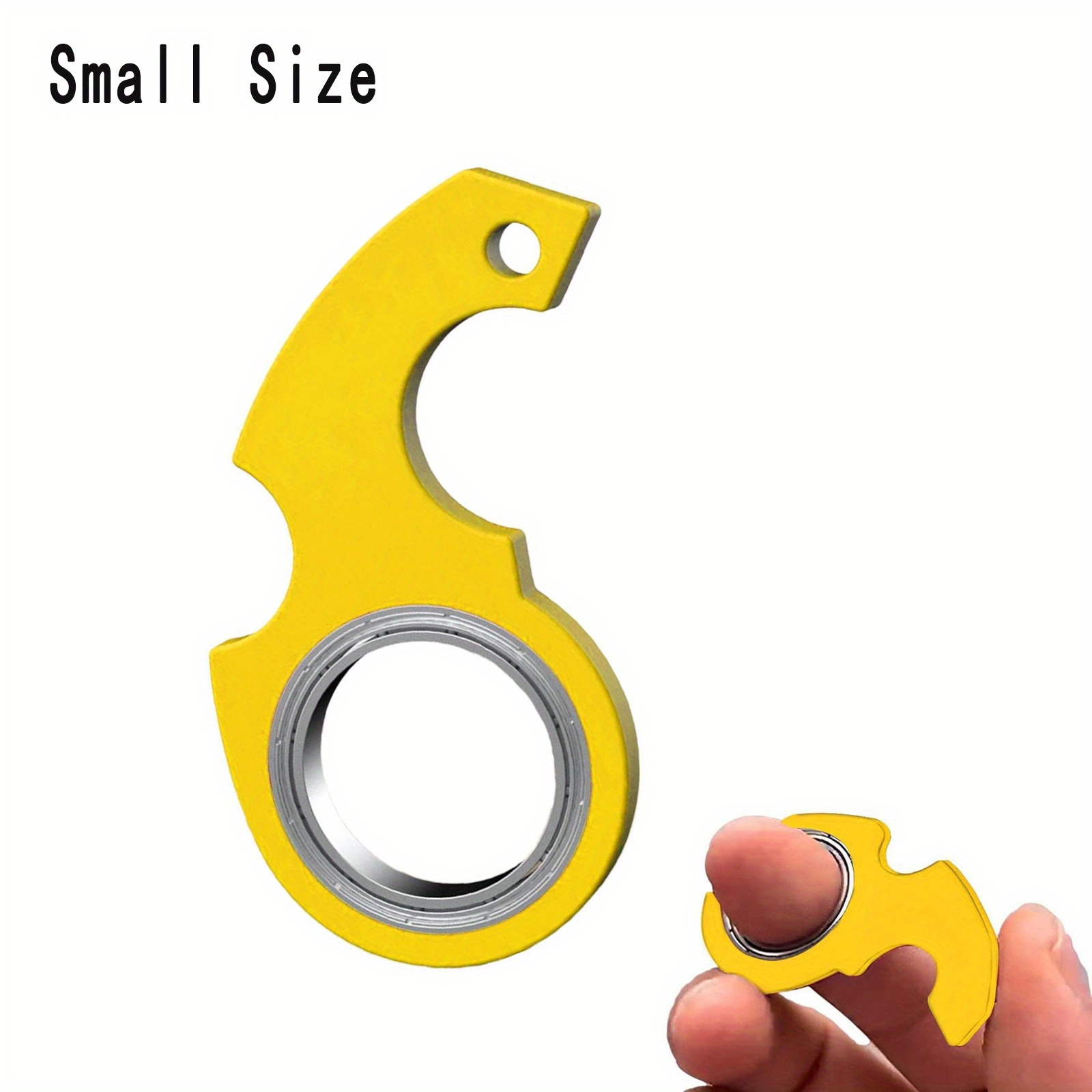 1pc Fidget Spinner Keychain Men Fidget Spinning Keyring Novelty Portable Key  Ring Gifts Fathers Day, High-quality & Affordable