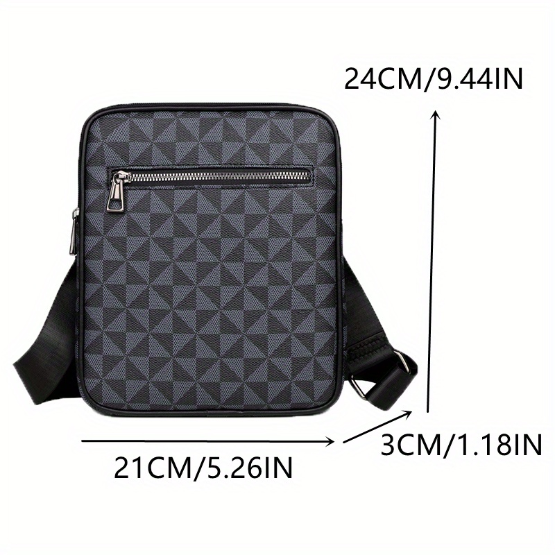 Pvc Material Cross Body Bag Shoulder Bag Outdoor Sports Leisure Trendy Men's  Backpack - Temu