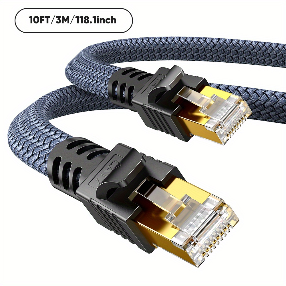 35ft High Speed Cat 6 Ethernet Cable Flat No Scratch Rj45 - Temu