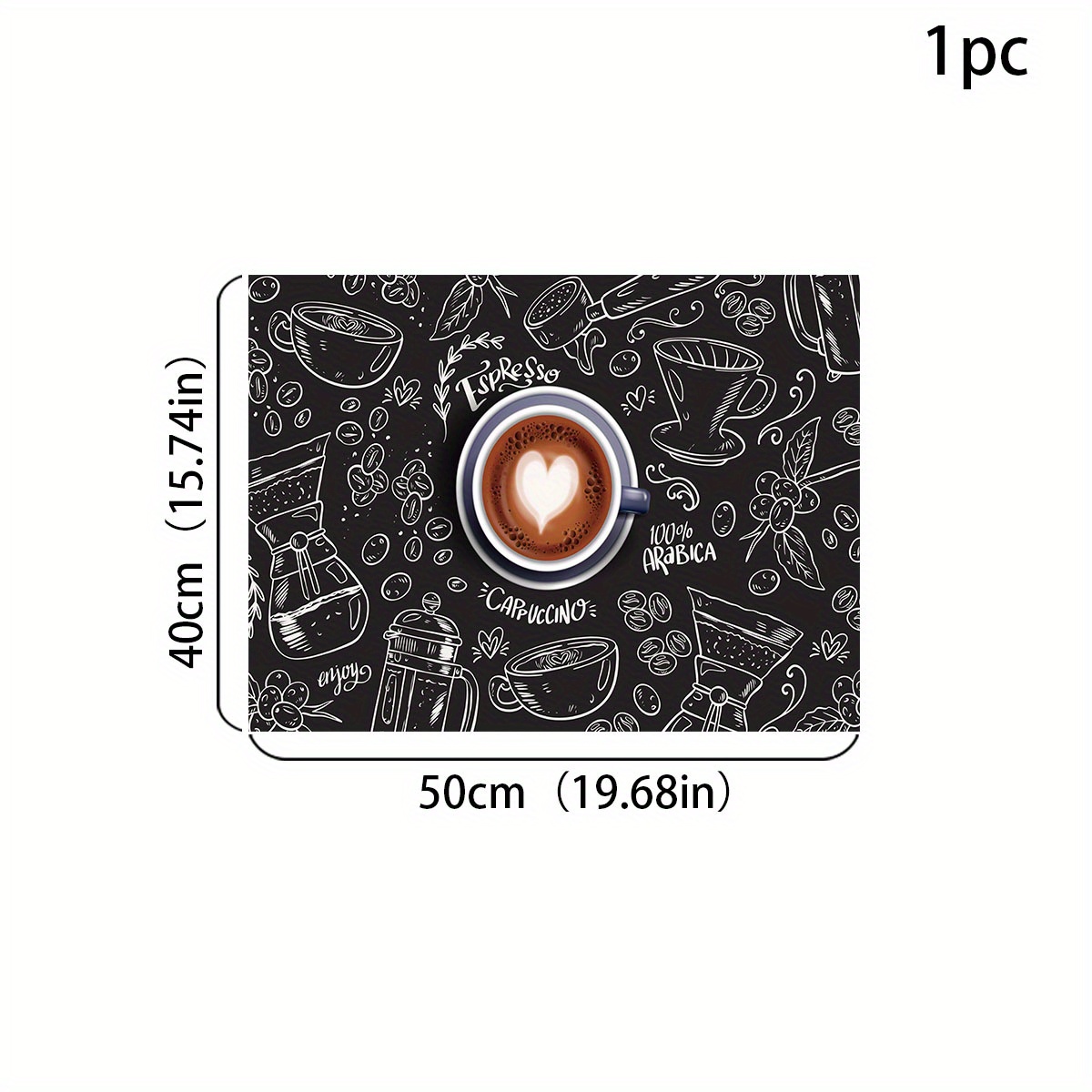 Retro Coffee Patterns Moisture proof Absorbent Coffee Pads - Temu