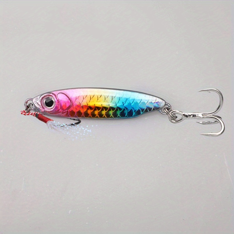 Artificial Jigbait Fishing Lure Long Casting Electroplated - Temu United  Arab Emirates