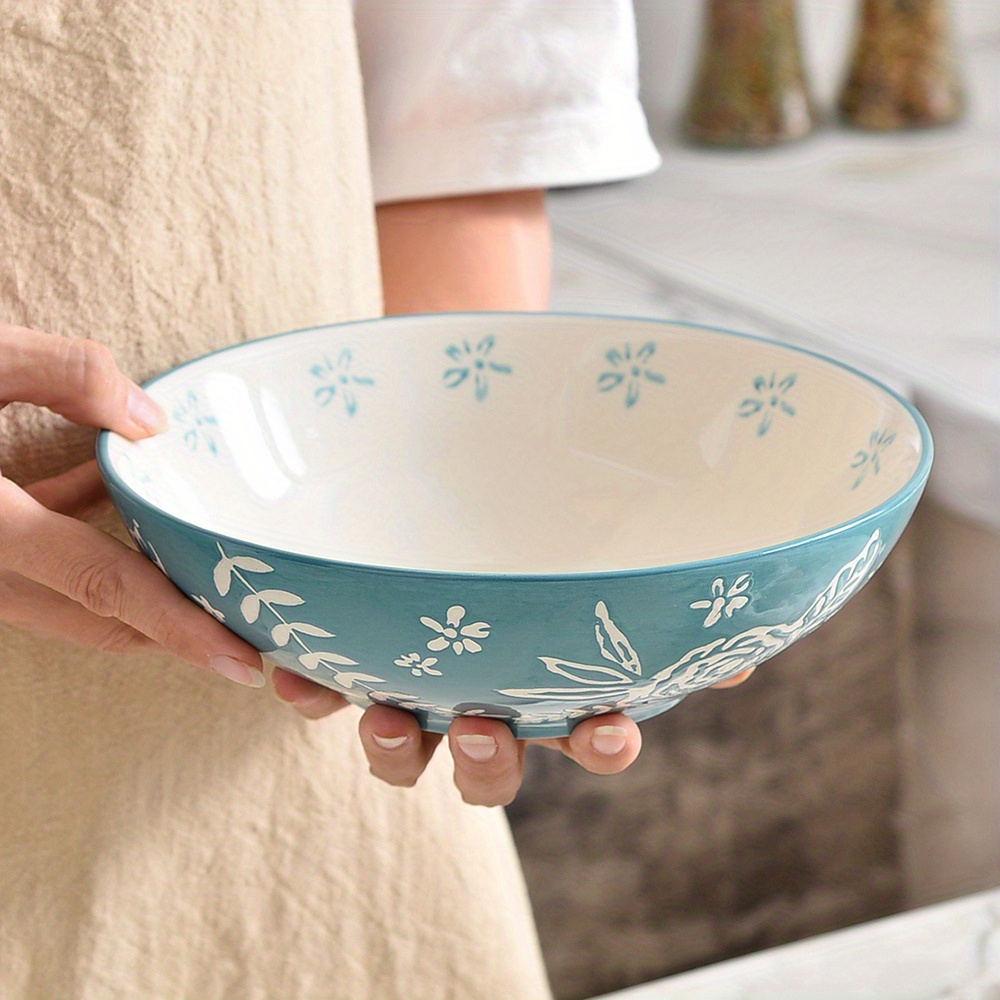 Ceramic Soup Bowl Pour Spout Ceramic Mixing Bowl with Handle