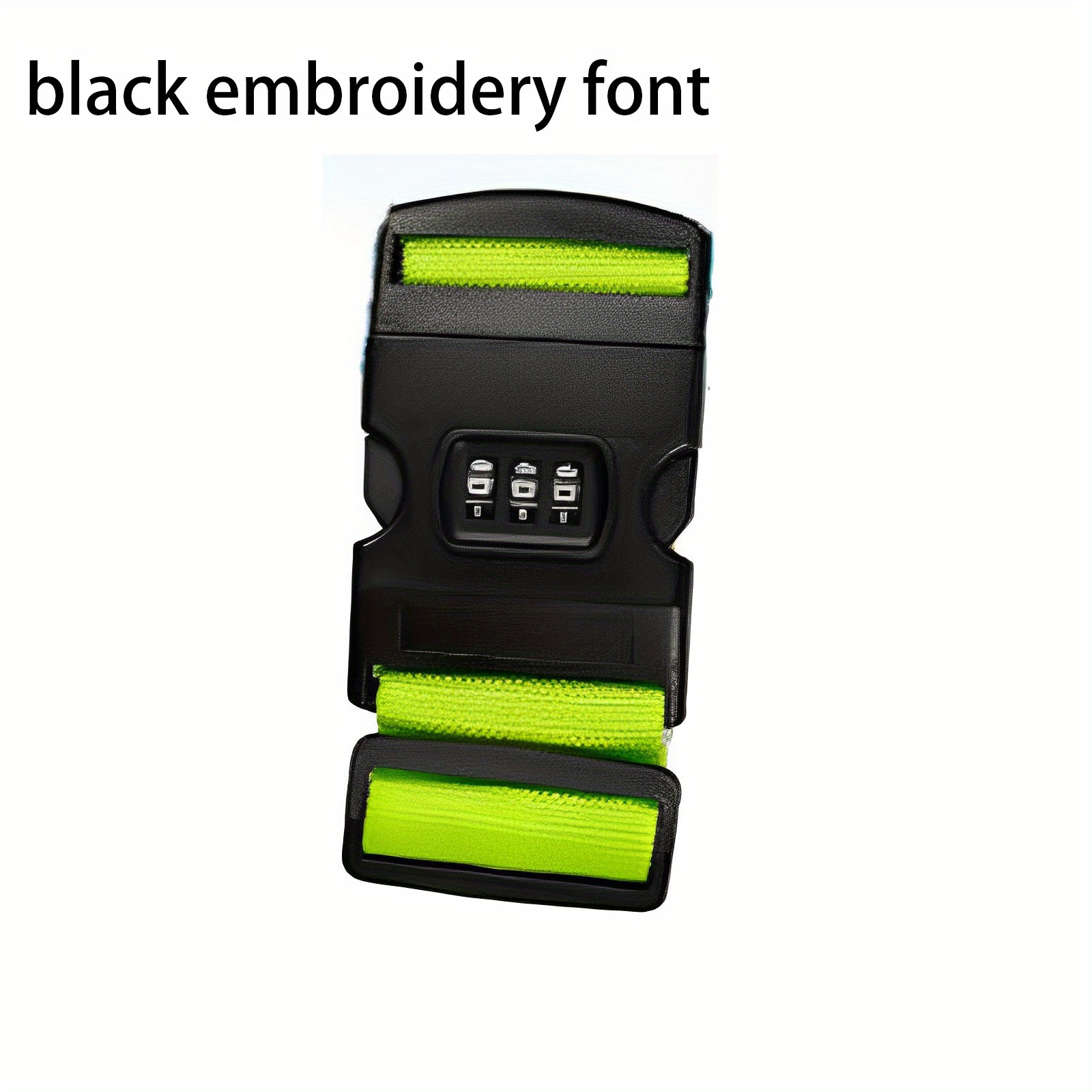 TEMU Strap With Embroidered Safety Lock, Luggage Strap 5cm Wide Strap, Suitcase With Lock Safe Luggage Belt