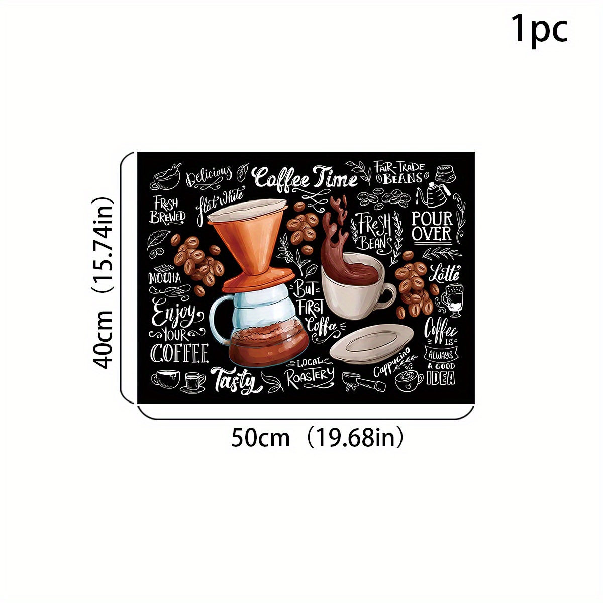 Retro Coffee Patterns Moisture proof Absorbent Coffee Pads - Temu