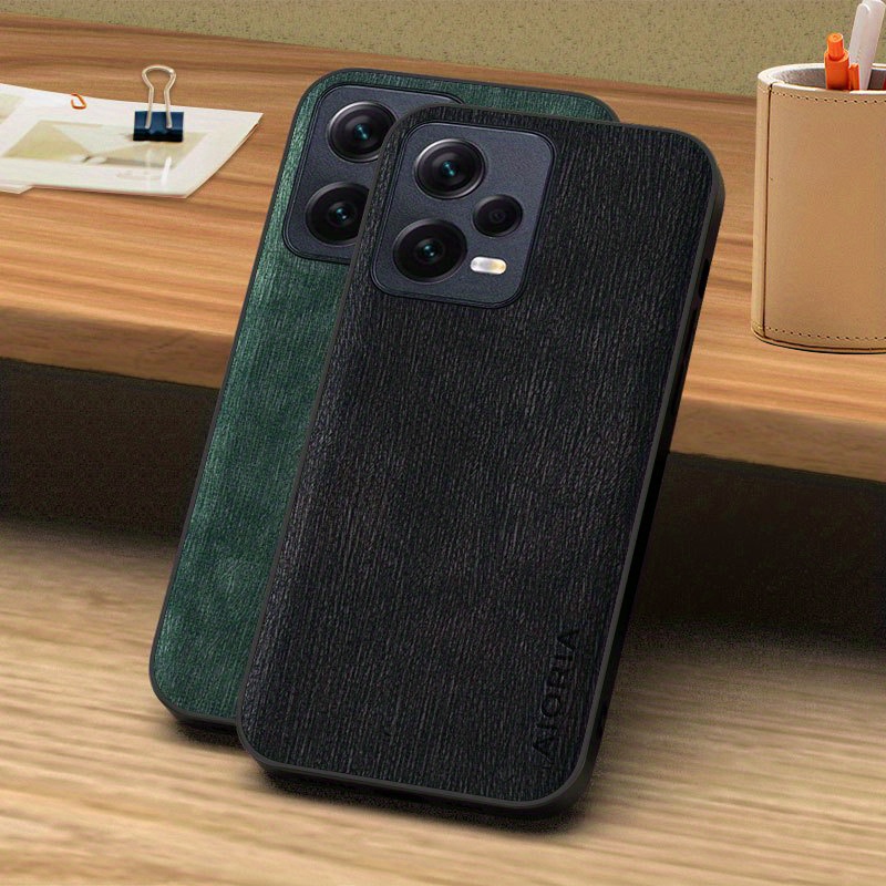 Case Xiaomi Redmi Note 12 Pro Luxury Faux Leather Business - Temu