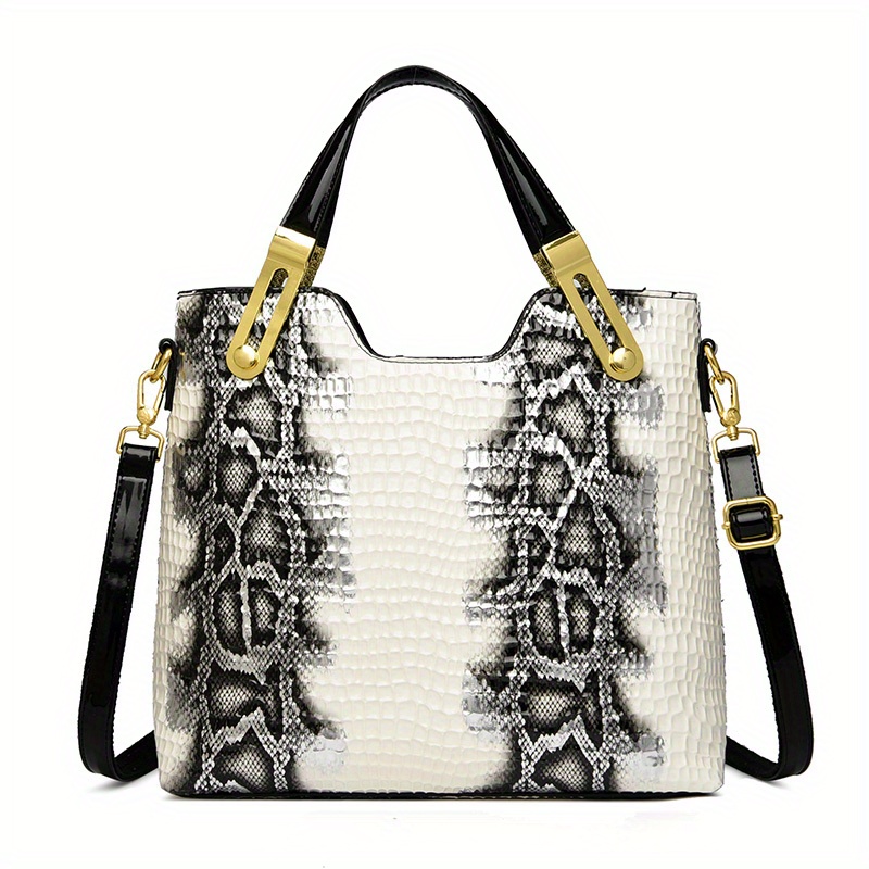 White snakeskin outlet purse