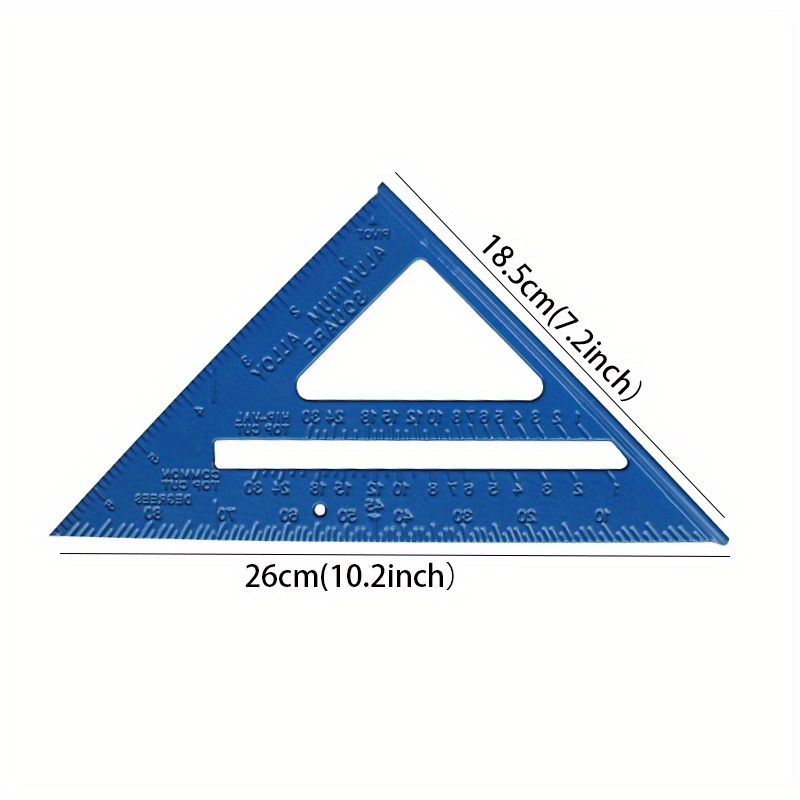 Aluminum Ruler (Metric) Blue