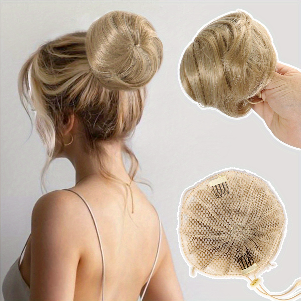 Chignon Hair Bun Extensions Women Drawstring Ballet Bun Temu