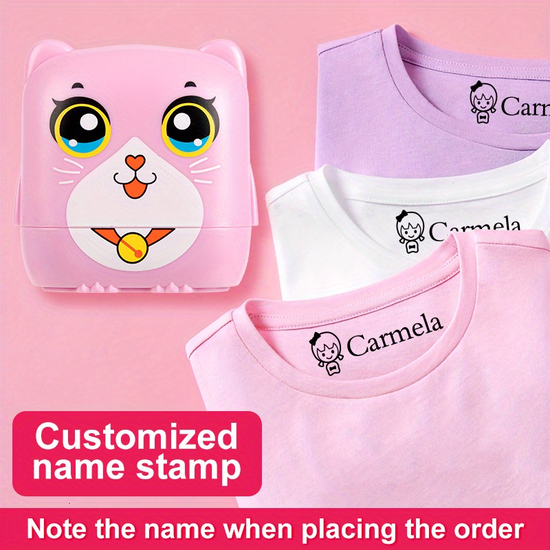 Name Stamp Clothing Custom Name Stamp Personalized Diy Name Temu Australia