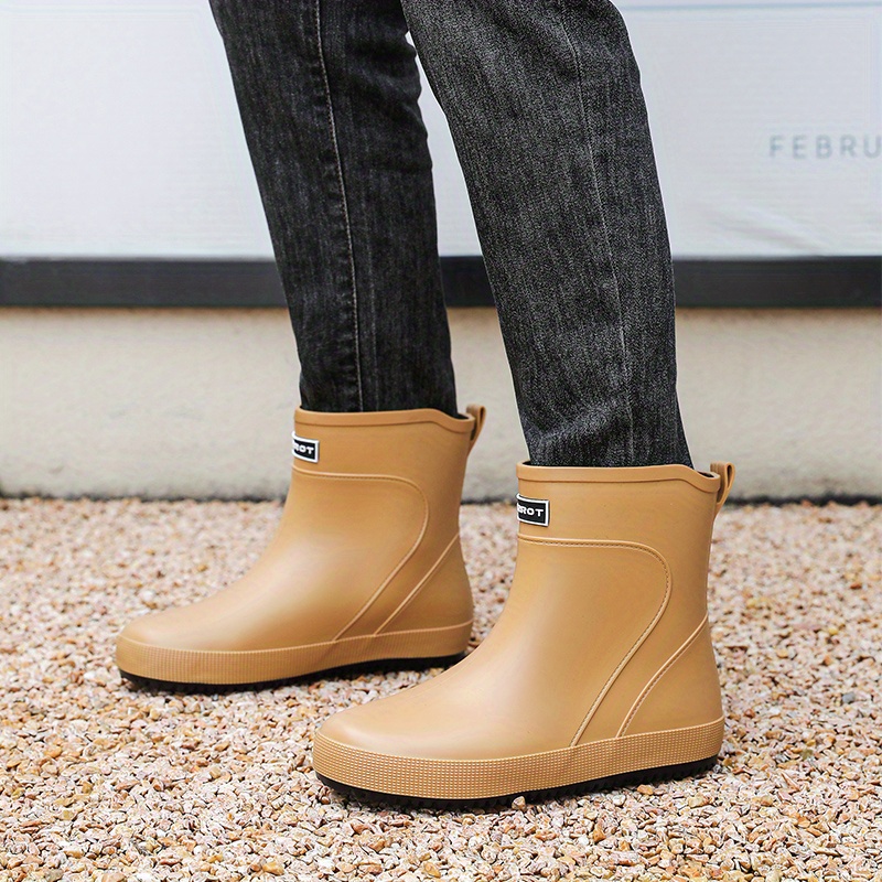 Women's Waterproof Fashion Rubber Rain Boots Non slip Work - Temu