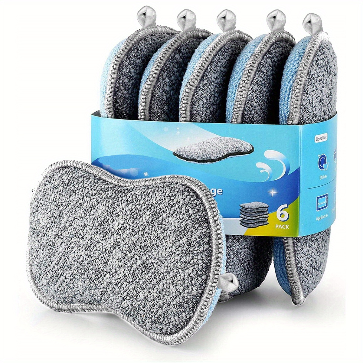 Non scratch Scrub Sponges Safe And Versatile Cleaning For - Temu