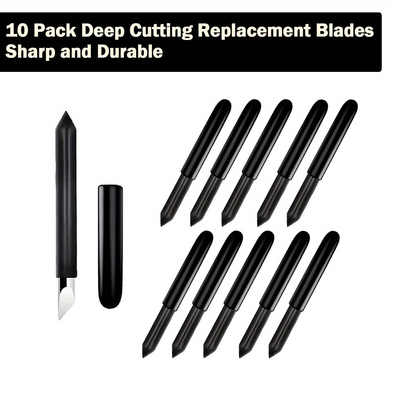 Replacement Deep Point Cutting Blades Compatible With Cricut - Temu