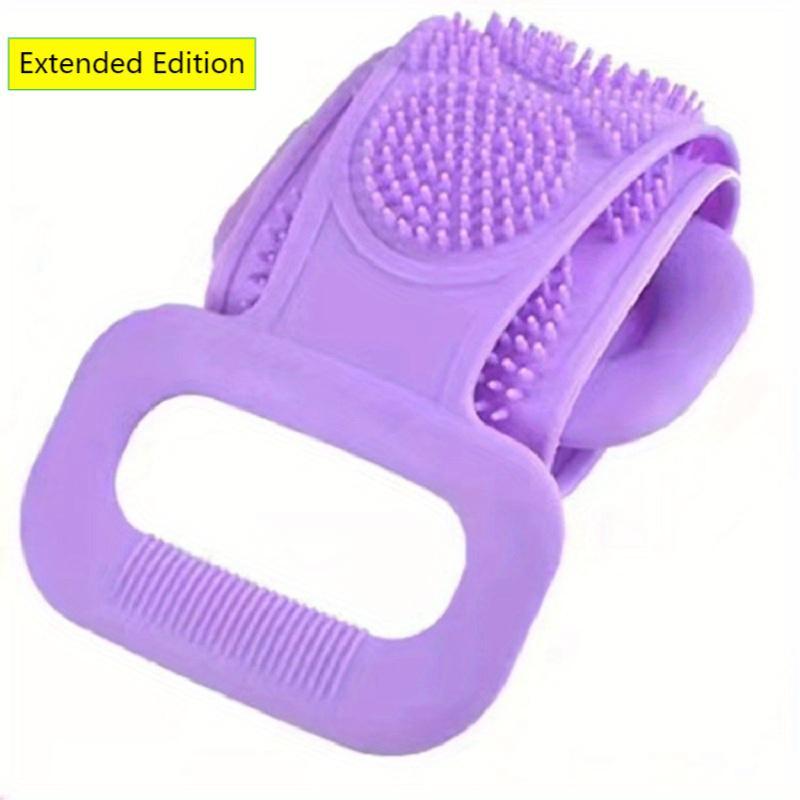 Silicone Back Scrubber for Shower, Exfoliating Lengthen Silicone Body  Scrubber, Silicone Bath Body Brush, Easy to Clean, Lathers Well,  Comfortable