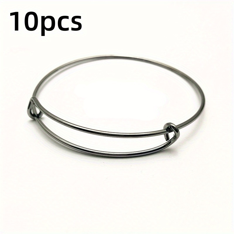 EXCEART 3 pcs Bracelet Tray Jewelry Bracelets Adjustable Base Metal Tray  Round Bracelet Wristband Bracelet Blank Copper DIY Bangle Base Gemstone  Base